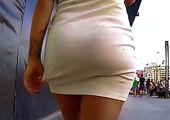 Super hot peruvian tight dress nice ass
