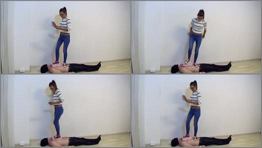 Face trample slave used yoga
