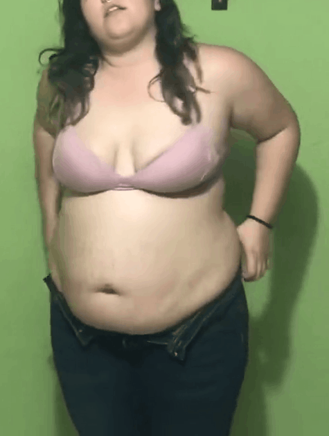 Huge belted belly bloat