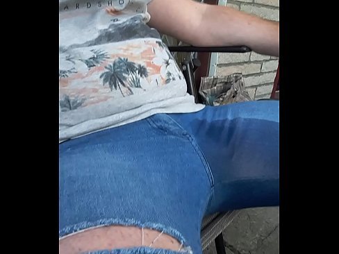 best of Jeans soaked mastrubating piss through