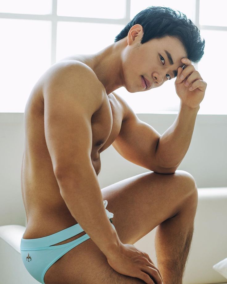 Hot asian male model naked erection