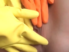 Blueberry reccomend housewife yellow glove handjob