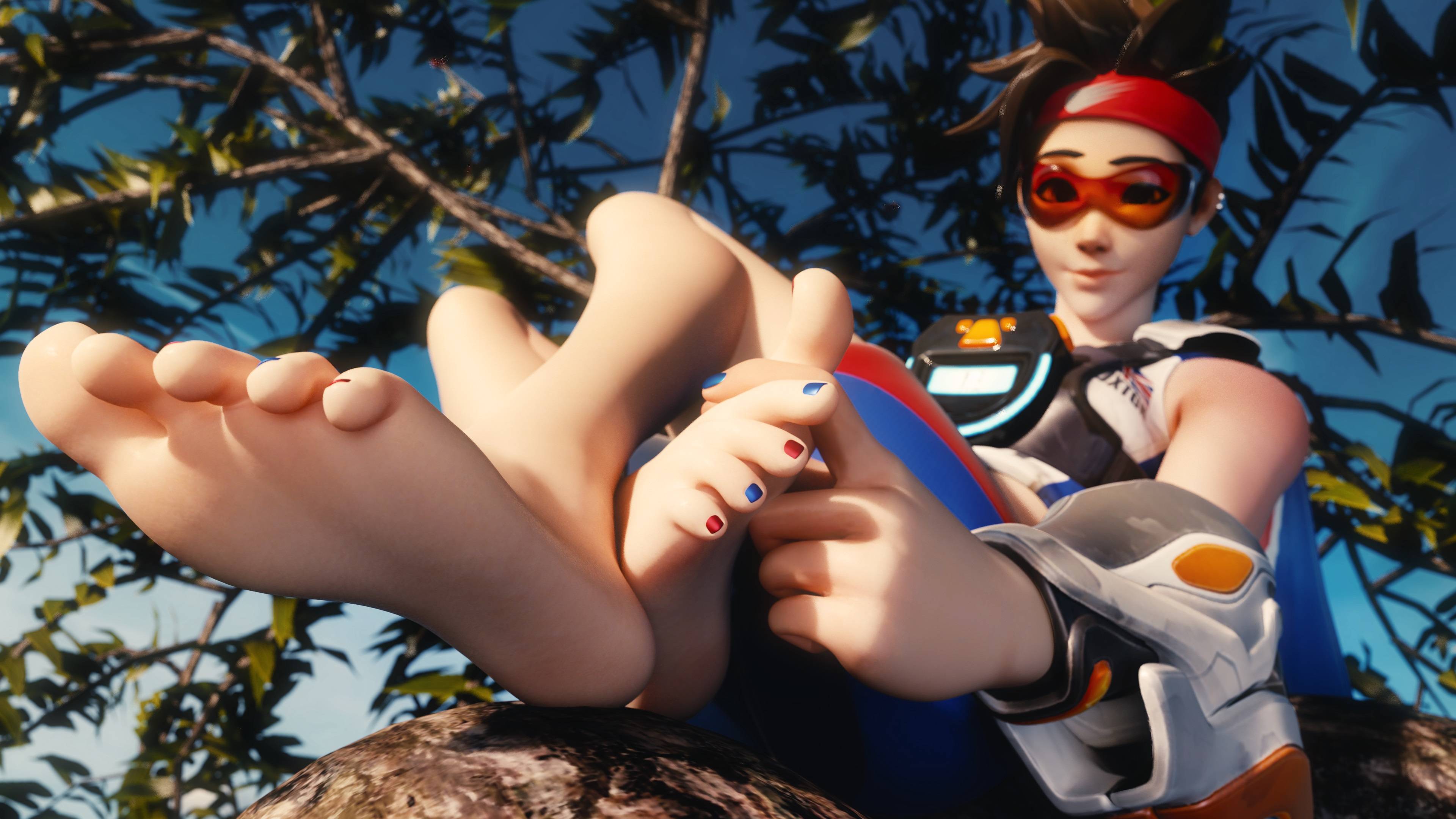 Tracer footjob