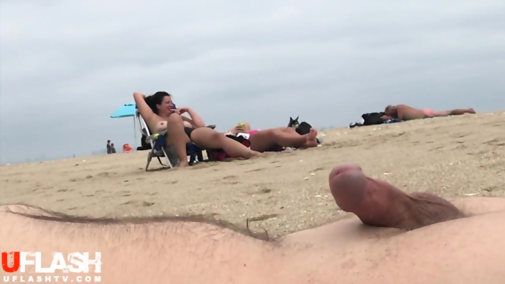 best of Dickflash cumshot beach