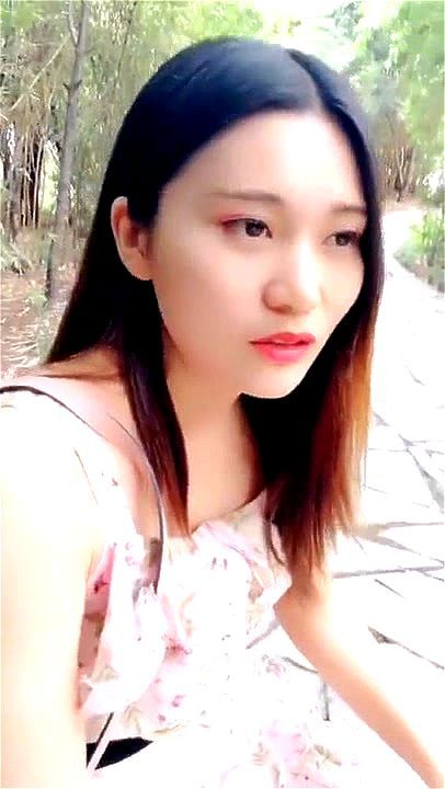 Chinese model girl fuck outdoor