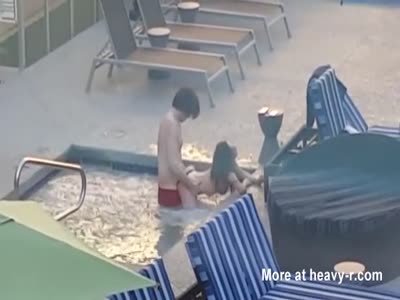 Dorito reccomend couple caught having resort pool