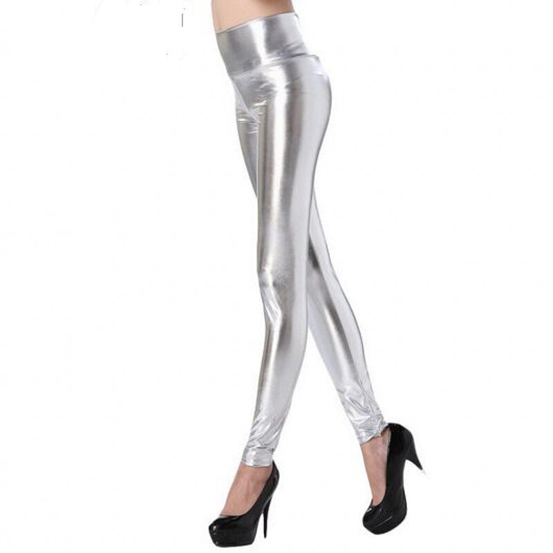 best of Silver dance leggings shiny