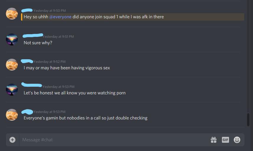 Discord call gone sexual