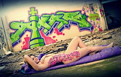 Graffiti girl