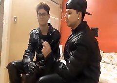 best of Blowjob leather toilet jacket fuck