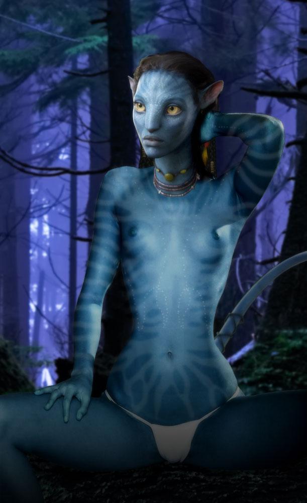 Nude breasts from the movie avatar
