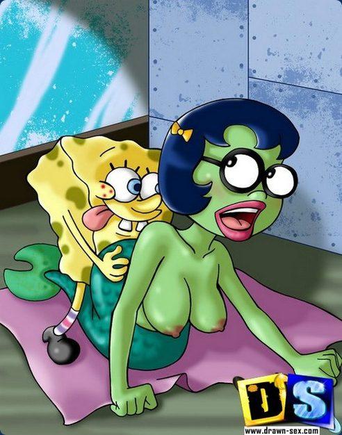 best of Threesome porn spongebob