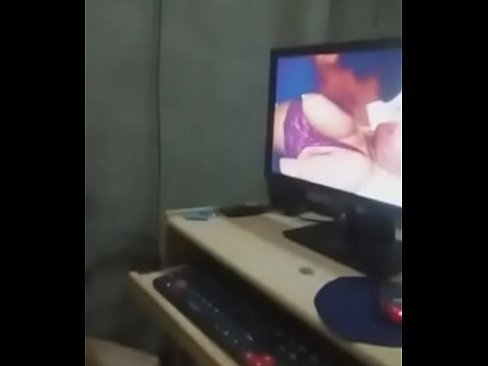Using vibrator while watching porn